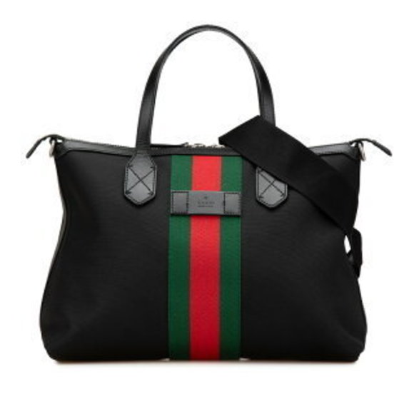 Gucci Sherry Shoulder Bag Black Leather - Picture 1 of 8